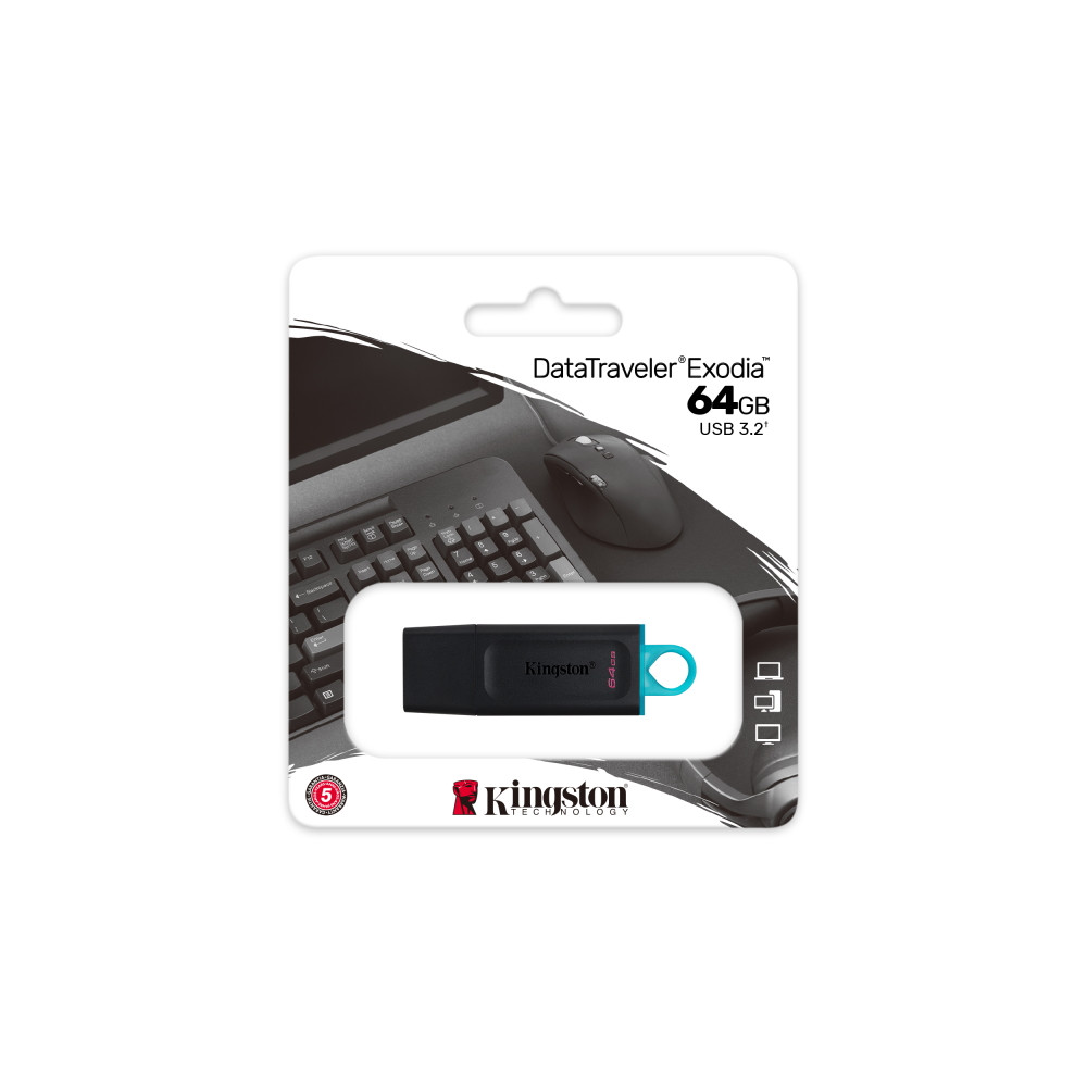 Pamięć Kingston Exodia B 64GB USB 3.2Gen1 DataTraveler DTX/64GB (Pendrive)